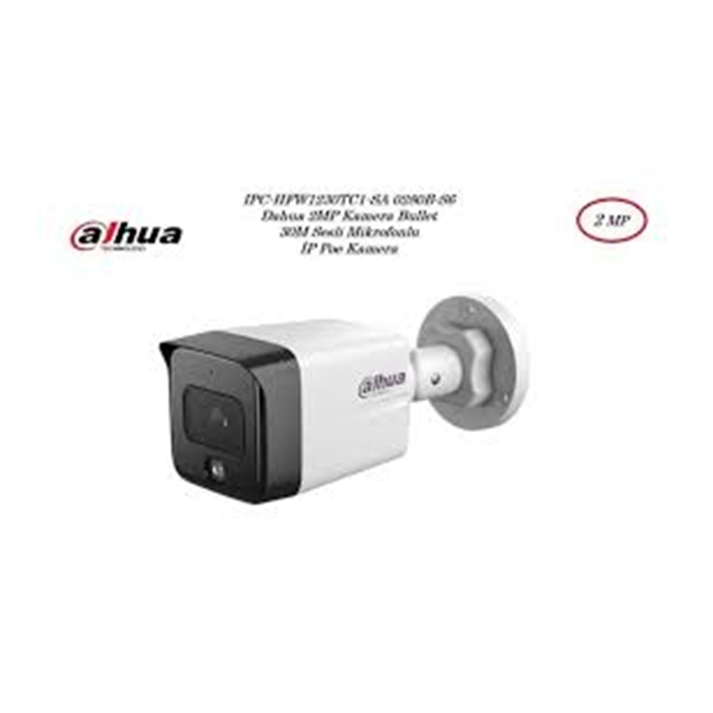 DAHUA 1230TC1--SA-0280B-S6 2MP BULLET SESLİ RENKLİ