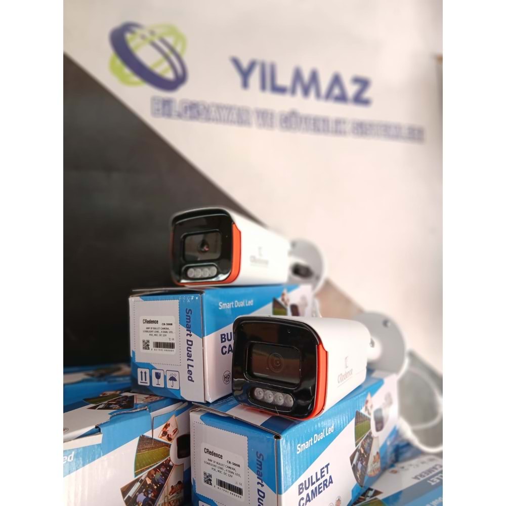 CREDENCE CR-5008 IP POE 8mp SESLİ metal kasa