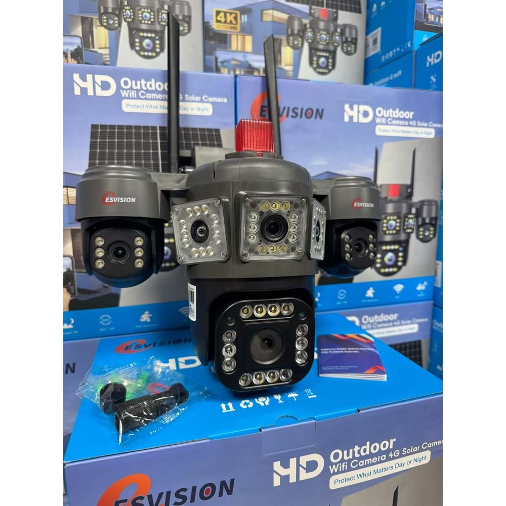 ESVİSION ES-706 4 LENS ÇAKARLI WİFİ CAMERA