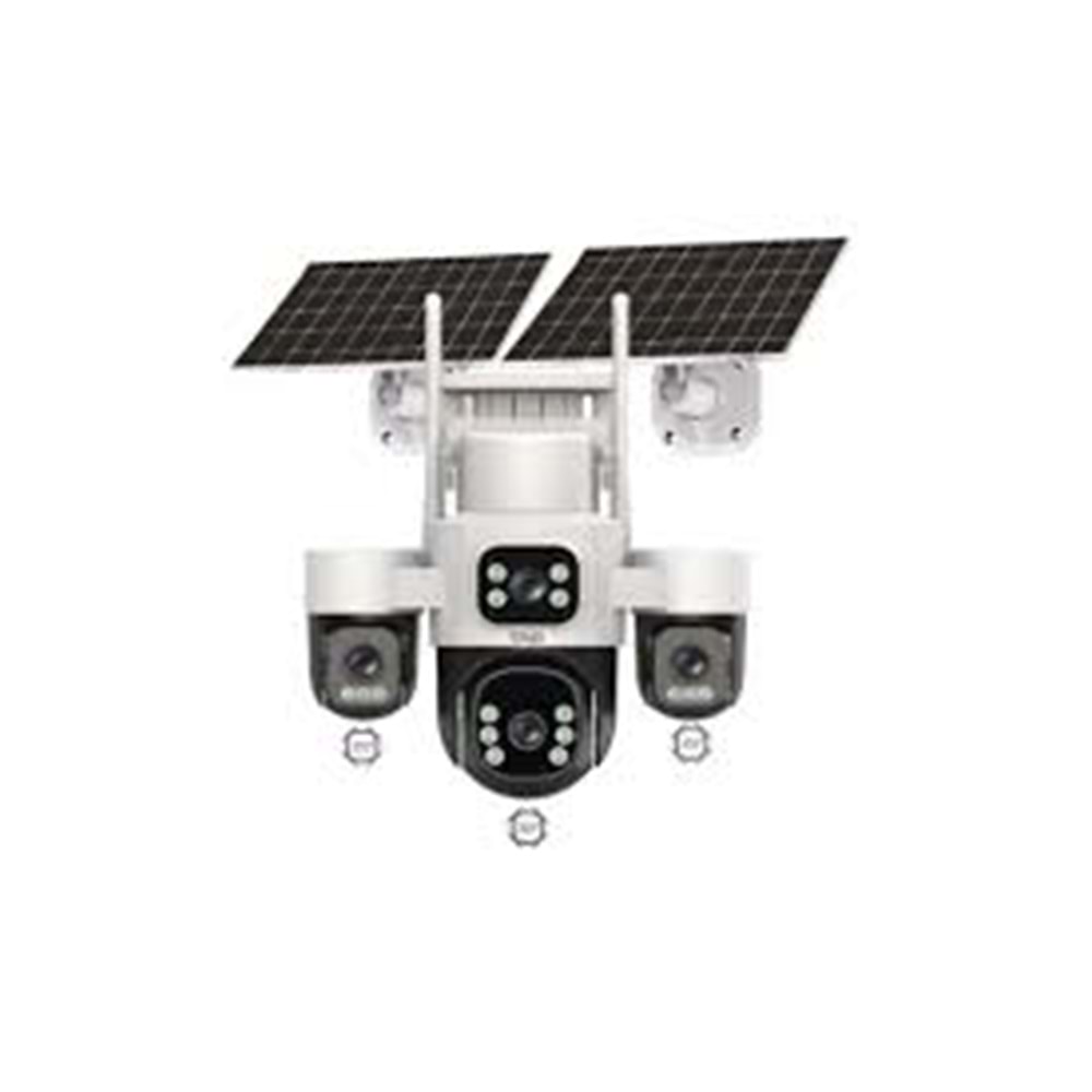 INOX-X24 4G SOLAR ESİM 6 MOTOR 3PTZ KAMERA