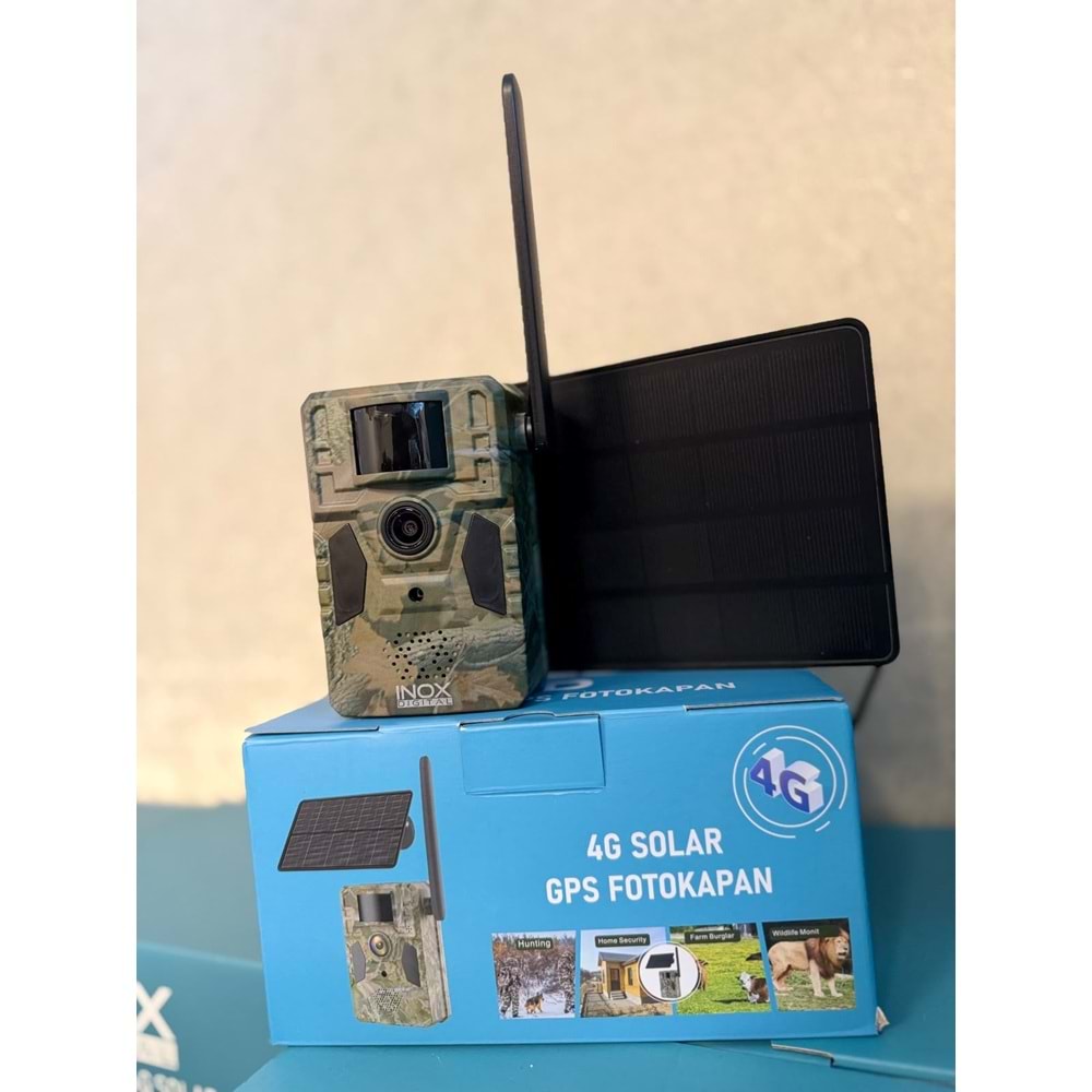 INOX-222 4G (GPS) ÖZELLİKLİ SOLAR PANELLİ FOTOKAPAN (UCON)