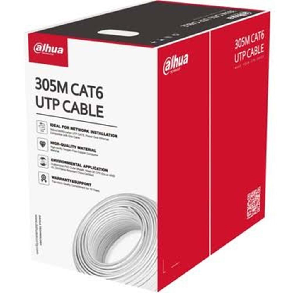 DAHUA PFM920I-6UN-C UTP CAT 6 LSZH BAKIR 305M KABLO