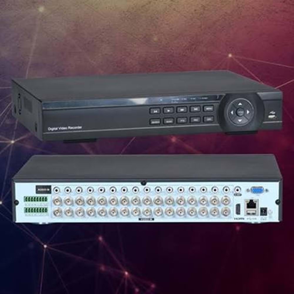 DVR-ZTECH ZR-732 32CH 5MP DVR KAYIT CİHAZI H265+