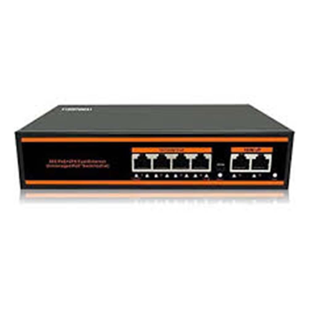 ZTECH ZR-1006 4+2 POE SWİTCH 78w