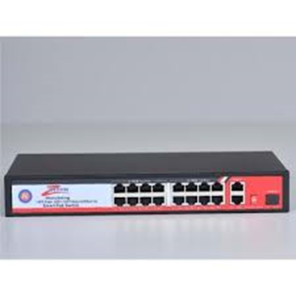 ZTECH ZR-P1602FN 16+2+1 POE SWİTCH 260w +2 10/1000
