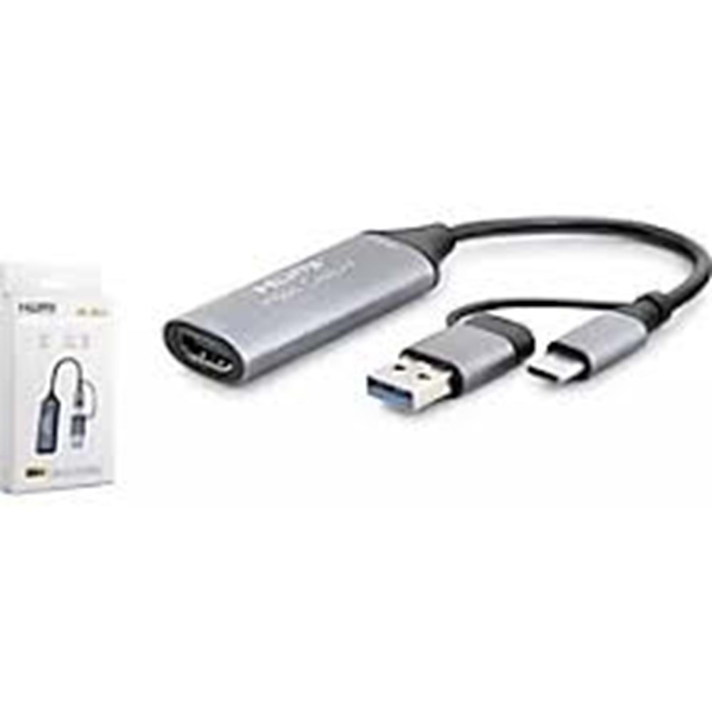 HADRON HDX7844 TYPE-C + USB TO HDMI DVR GÖRÜNTÜ AL
