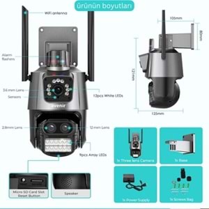 AVENİR AV-AV-M21A 6MP 3 Lensli 10X Zoom Ptz Wifi K