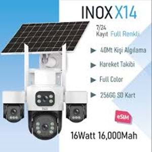 INOX-X14 4 KAMERALI SOLAR GÜNEŞ PANELLİ