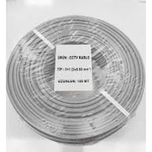2x0.50mm 100M CCTV KABLO
