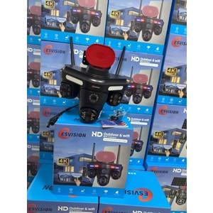 ESVİSİON ES-705 4 LENS ÇAKARLI SİRENLİ WİFİ CAMERA