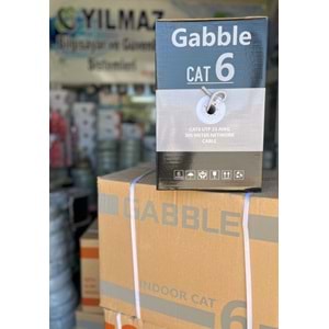 GABBLE GAB-CT305 CAT6 305MT İÇ ORTAM GRİ KABLO 0.57MM