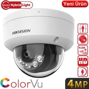 Hikvision DS-2CD1141G2-LIUF 4 MP 2.8mm Smart Hybrid Light IR Dome IP Kamera