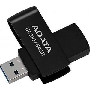 ADATA UC310 64 GB USB 3.2 Gen 1 Döner Kapaklı Flash Bellek Siyah