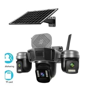 O-KAM-5210 WİFİ SOLAR 3 LENS SİRENLİ