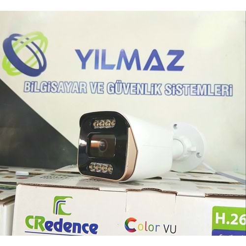 CREDENCE CR-9066 metal kasa IP POE 5mp FULHAN SESLİ