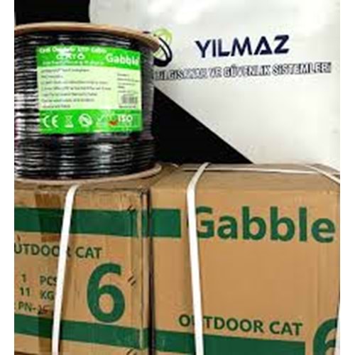 GABBLE KABLO CAT6 305MT DIŞMEKAN SİYAH 0.50