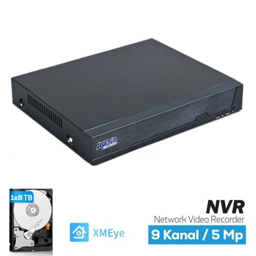 AVENIR 8 KANAL FULLHD NVR AV-NVR08