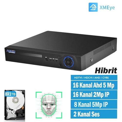 AVENIR 16 KANAL 5MP HIBRIT KAYIT CİHAZI AV-TC16M