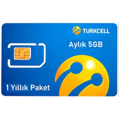 TURKCELL 5GB 12 AYLIK DATA HAT
