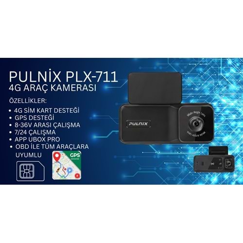 PULNİX PLX-711 3MP 4G ARAÇ KAMERASI SİM KARTLI