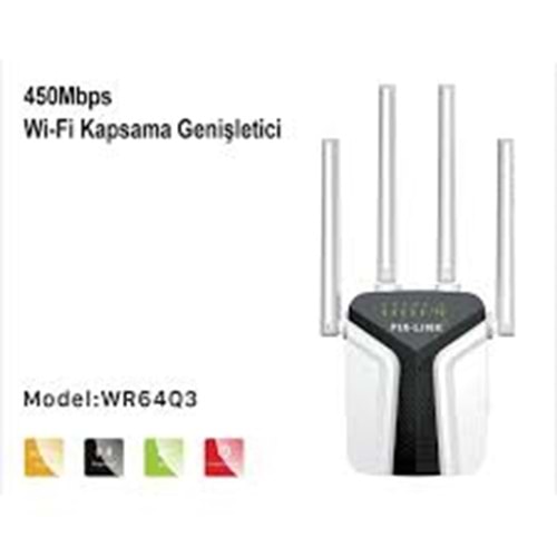 PIX-LINK LV-WR6403 WiFi Repeater / Router / AP 450 Mbps - Siyah Beyaz