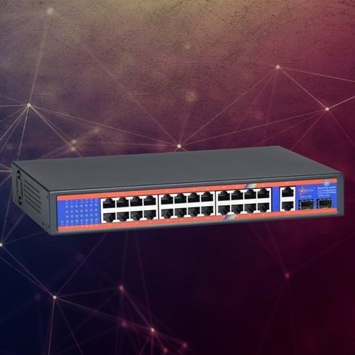 STARLİNK STL P1602 16+2+1 POE SWİTCH 260w +2 10/1000
