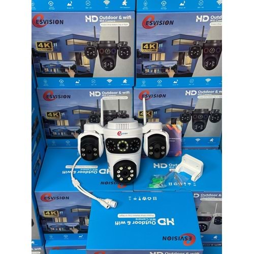 ESVİSİON ES-704 4 LENS ÇAKARLI WİFİ CAMERA
