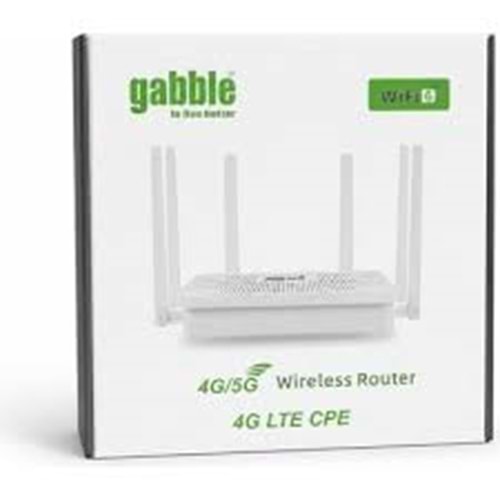GABBLE GB8404 4G/5G 4 PORT 300Mbps SIM WIRELESS ROUTER MODEM