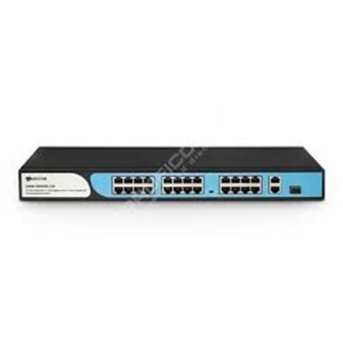BDCOM S1200-24P2G1S 24 PORT 100M POE+2 PORT GE RJ45 UPLİNK +1 SFP POE SWİTCH 280W 24+2