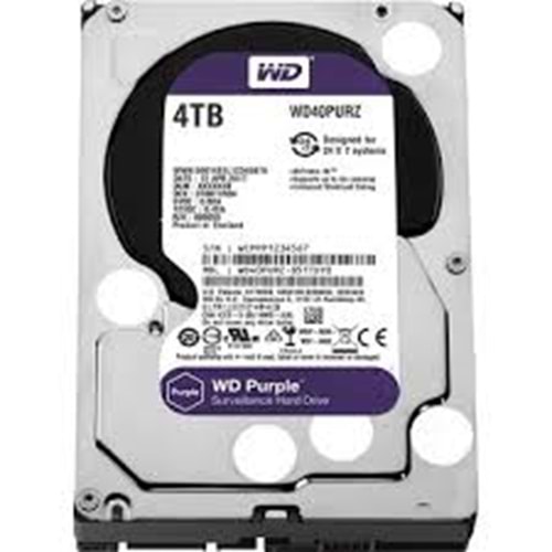HDD 4TB WD PURPLE SATA3 5400RPM 64MB 7/24 GUVENLIK HARDDİSKİ