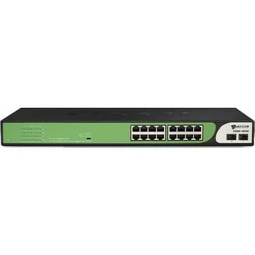 BDCOM S1500-16P2G2S 16 PORT GE POE+2 PORT GE UPLINK + 2PORT SFP GE SWİTCH 185W 16+2