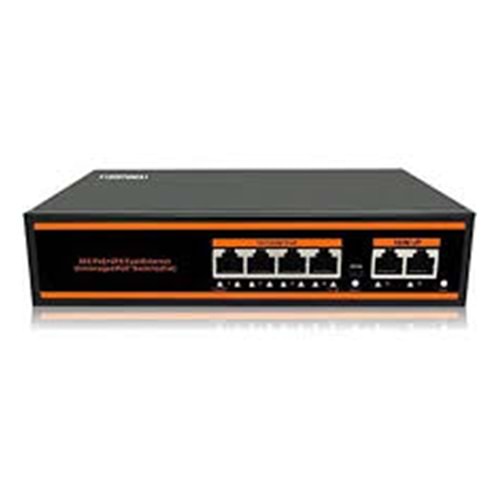 ZTECH ZR-1006 4+2 POE SWİTCH 78w