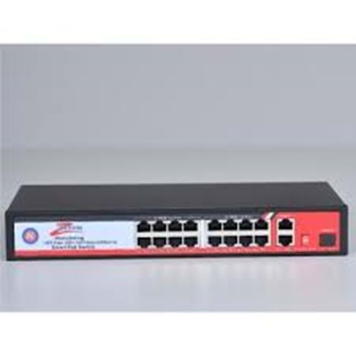 ZTECH ZR-P1602FN 16+2+1 POE SWİTCH 260w +2 10/1000